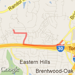 Farm Life Hill Loop route map