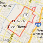 Pico Rivera Central Route route map