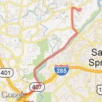 Bike to work route map