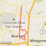 Kenwood to Creek, Aldine back route map