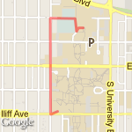 run to ritchie via high route map