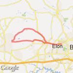 First Cycling Club Ride-17 Miles route map