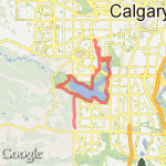 Strides - Glenmore Resevoir - Long Run! route map