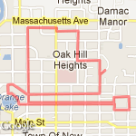 CoteeMan Tri route map