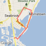 Parking Lot to Bridge route map