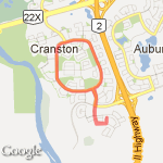 Cranston run route map