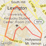 Charlie plus Monday's route map