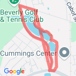 Cummings Center  1.51 miles route map