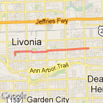 8 miles WeST CHICAGO route map