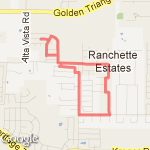 2.96 miles route map