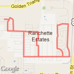 5.5 Miles  Down Wall Price route map