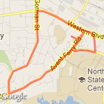 Gorman Street route map