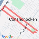 West 5th-West 6th route map