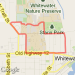 2.9 miles route map