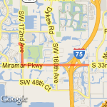 Miramar to 148ave route map