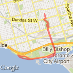 Beatrice to Jameson - lake front route map