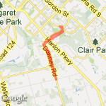 Kortright, Downey RD route map