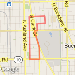 25 minute run Greenview route map