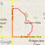 Around the Neighborhood route map