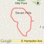 1 Mile neighborhood route route map