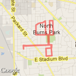 Neighborhood 5K+ route map