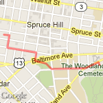 To Woodlands route map