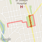 Right Section (2) of Broadway Park route map