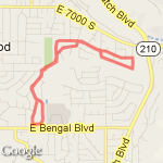 Fallen in Chocolate 5K route map