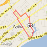 Pocahontas/Harbor route map