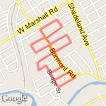 Drexel Hill! route map