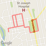 Two Races from Striiv - 200 stairs and max steps route map