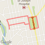 3 Mile loop (Up Congress, 1 full loop and 2 right loop) route map