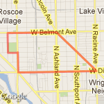 3 mile lincoln route map