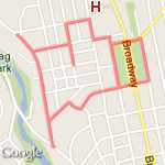 Woo 7 Mile Run route map