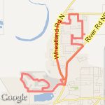 8.16 Mile Run route map