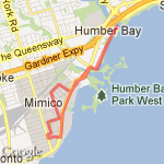 8km run  sept 30th route map