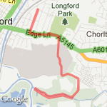 Chorlton Ees route map