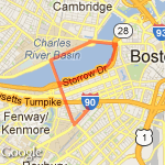 Boston route map
