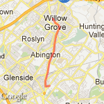 8 mile Old York Road Rt. route map