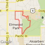 very short elm park+ street stair route map