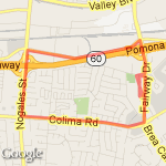 Colima / Nogales Walk route map
