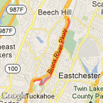 Harney to Scarsdale Rd route map