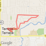 3 Mile Route route map