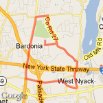west nyack library-parrot route map
