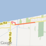 Santa shuffle route map