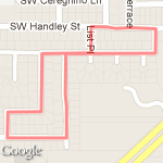 1 mile loop route map