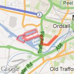 Salford Quays route map