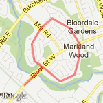6:55am Run: 1st Morning Run route map