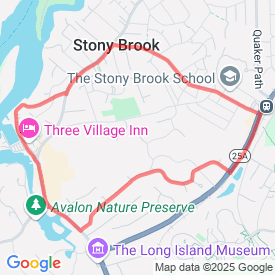The Bench 5k - 5.00 Km route in Stony Brook