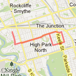 8 km from home route map